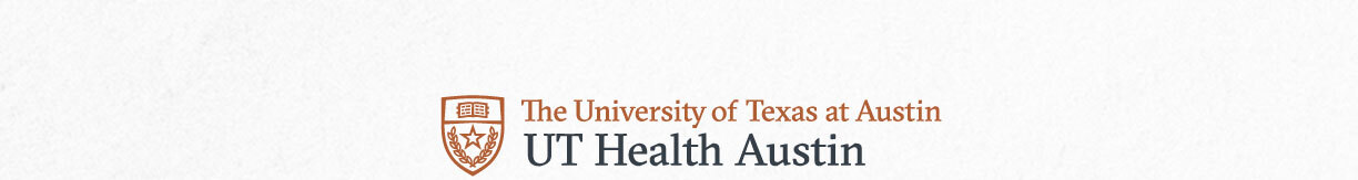 The University of Texas at Austin UT Health Austin logo on a white background.