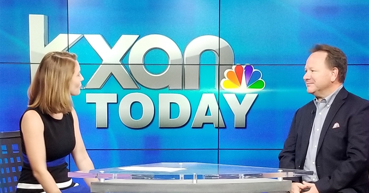 Women’s reproductive psychiatrist D. Jeffrey Newport, MD, explains the importance of planning and options for women to KXAN's Jacqulyn Powell in this screen grab from a KXAN-TV news story.